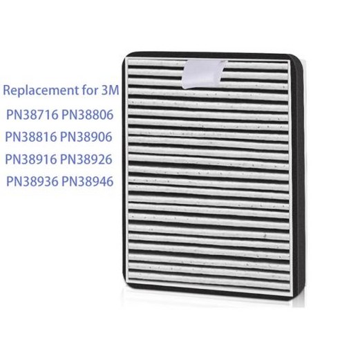 교체용 공기 청정기 필터 3M 자동차 공기 청정기 PN38716 PN38816 38916 38806 389 9511620mm, 1) Filter, 1개