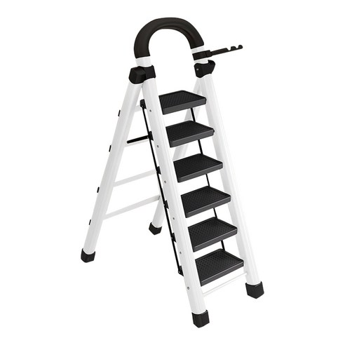 GBKING 접이식 사다리 가정용 작업용 공업용 6단 계단형 사다리 안전발판사다리 A형사다리