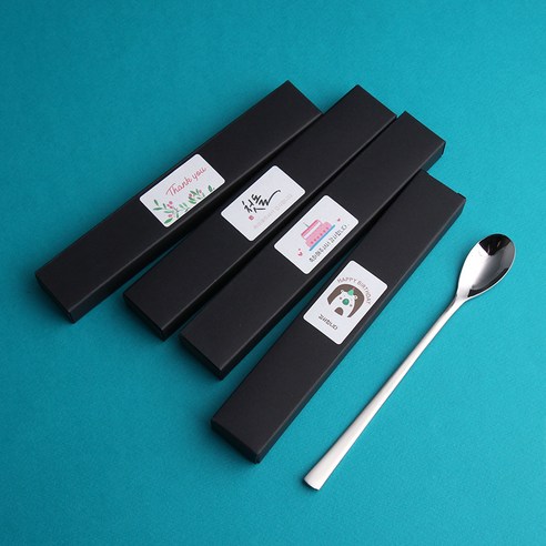 [일상선물] 허니롱 인사선물 홈파티 롱티스푼 1P 첫돌답례품, 인쇄안함, ⑬[맞춤제작]60개 이상 시 가능, 1개