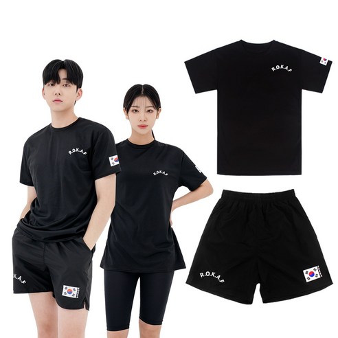 쿨링 기능성으로 무장한 여름 필수템, 쿨링 공군 반팔티 & 반바지 세트!