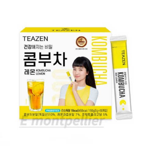 티젠 콤부차 레몬, 150g, 1개입, 5팩