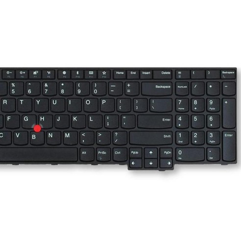 Thinkpad E570 E575 E570C 용 노트북 교체 미국 풀 사이즈 키보드, 14.17 × 4.72 × 0.2 인치, 플라스틱, 블랙