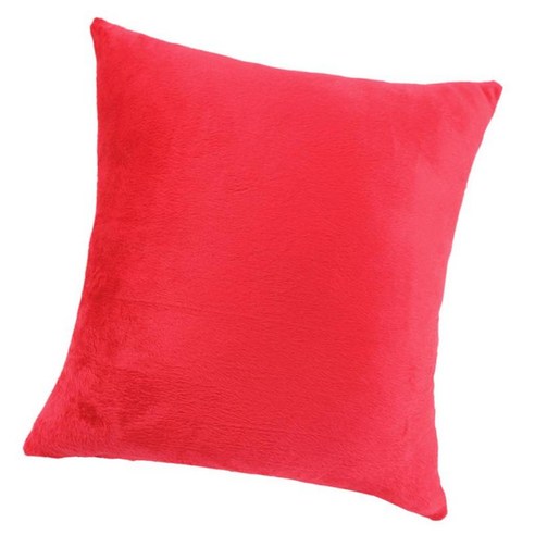 지퍼 업 리넨 던지기 베개 케이스 의자 쿠션 커버 카시트 가짜 50cm 화이트, 레드 60x60cm, {"수건소재":"플러시"}