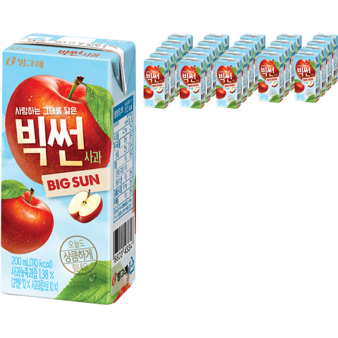 상큼한 햇살을 담은 맛, 빙그레 빅썬 사과로 하루를 싱그럽게!