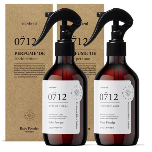 메르헨트 퍼퓸 드 섬유향수 룸스프레이 250ml, 시그니처코튼, 2개