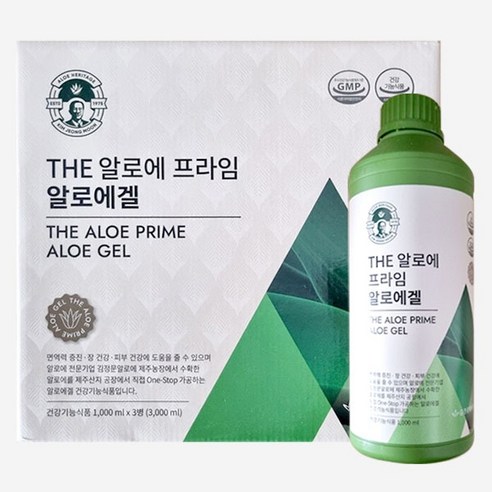 김정문알로에 THE 알로에 프라임 알로에겔 1 000mlx3병, 3개, 1L