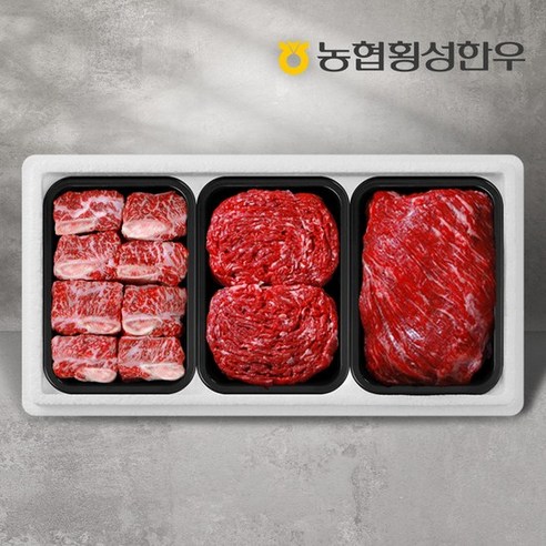 농협횡성한우 1등급 명품 갈비세트 4호 1.6kg (찜갈비 600g+국거리 500g+불고기 500g) 1개 횡성갈비 농협횡성한우 1등급 명품 갈비세트 4호 1.6kg (찜갈비 600g+국거리 500g+불고기 500g) 1개 횡성갈비