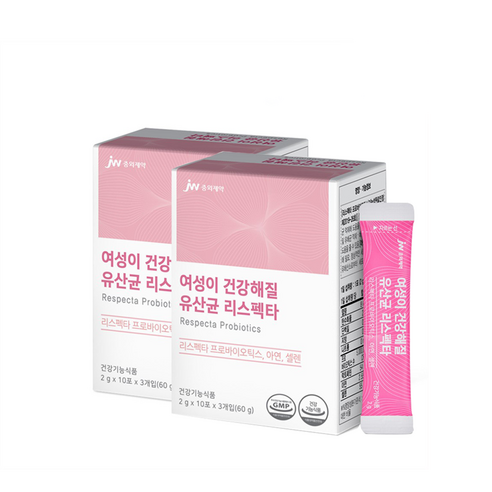 50억 여성 질 프로바이오틱스 유산균 리스펙타 1박스, 60g, 3개