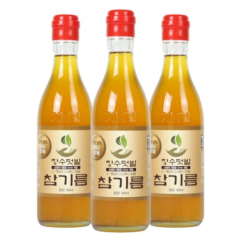 장수텃밭 통참깨100% 옛날 참기름 350ml, 2개