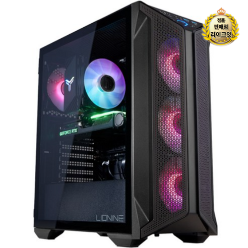 주연테크 리오나인터보 게이밍 데스크탑 CG234F46TP (i5-13400F WIN11 Pro NVMe 512GB DDR5 16GB RTX 4060 Ti), 기본형