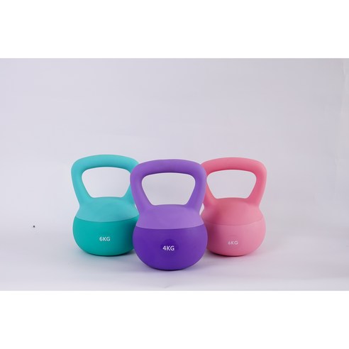 스포츠 말랑말랑 소프티 케틀벨 PVC 아령, 1개, 핑크, 12kg