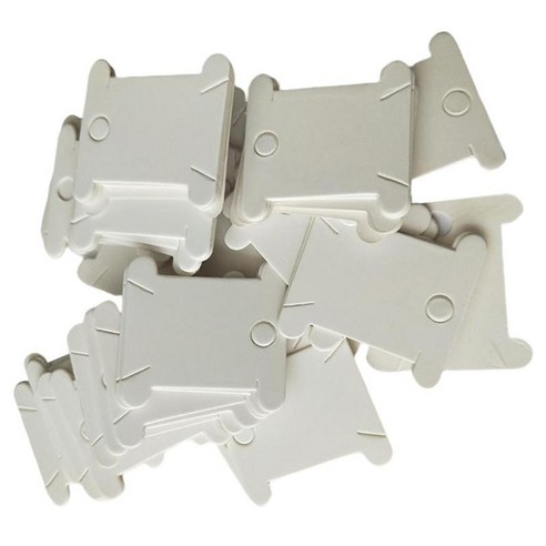 200pcs 포장 카드 종이 유형 원사 카드 원사 스풀 원사 보관, 화이트, 38X35mm
