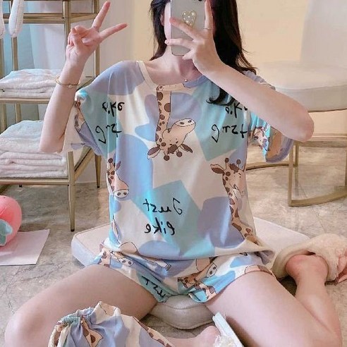 44/55 ~ 66/77 18종류 여성잠옷 반팔+반바지 잠옷 주니어 파자마 원피스 실내복 홈웨어 수면잠옷 가디건 잠옷