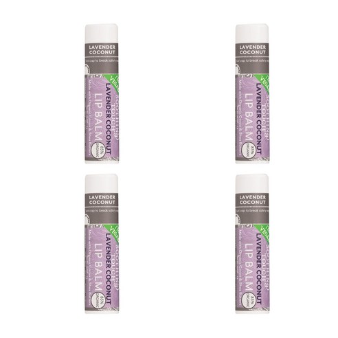 수딩터치 립밤 7g, 4개, Lavender Coconut