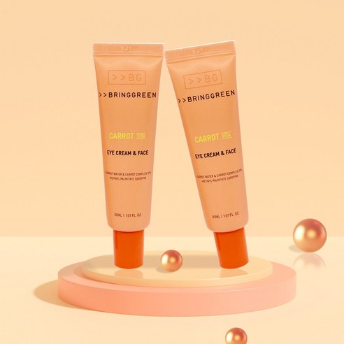 브링그린 당근비타아이크림앤페이스더블세트(30mL x 2), 60ml, 1개