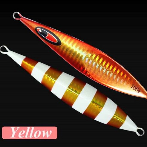 JIGGING PRO-슬로우 지그 리드 루어 60g 80g 100g 1 개 금속 심해 낚시 2021 여름, 02 80g, 03 Yellow_02 80g