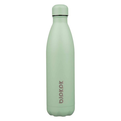 bjpkpk 스테인리스 스틸 단열 보온병, 1개, 마카롱 그린, 750ml