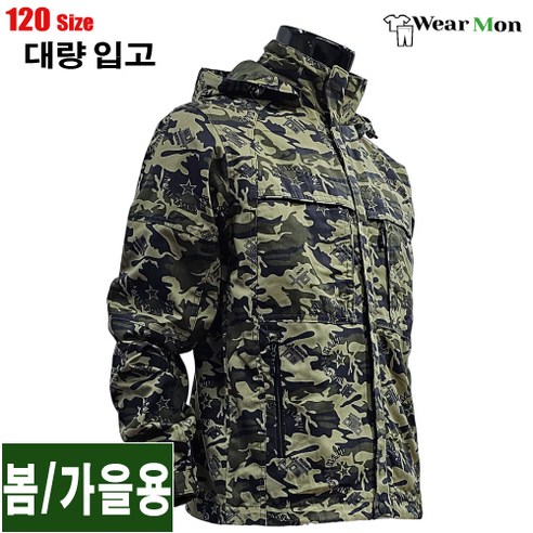 [웨어몬] WF 봄/가을 밀리터리 야상점퍼 아웃도어 작업 일상복 단체