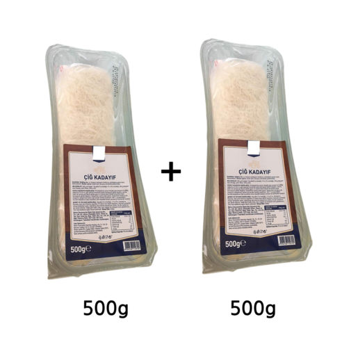 카다이프 카타이프 두바이 초콜릿 초콜렛 재료 카다이프면 대체아님 500g 1개입, 2개