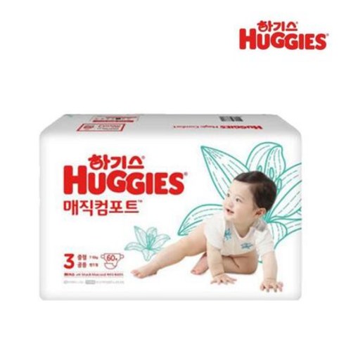 하기스 2021 매직컴포트 3단계 남여공용 밴드형 중형 60p, 상세페이지 참조