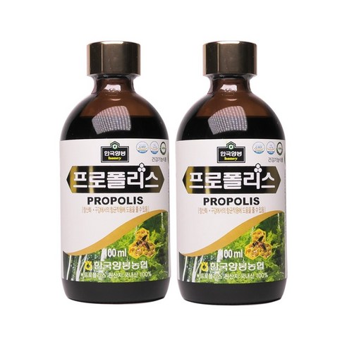 [1+1] 한국양봉농협 100% 국내산 프로폴리스 원액 2병 50ml+50ml, 50ml, 2개