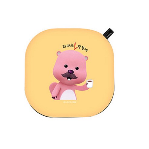 잔망루피 갤럭시 버즈프로 / 버즈라이브 하드 케이스 모음, 라떼