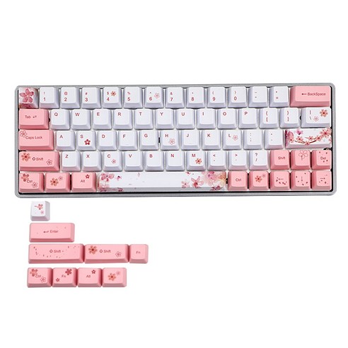 MX에 대한 기계 키보드의 키 캡 사쿠라 키 캡 PBT 승화 키 캡은 Dz60 GK64 GH60 키보드 스위치, 하나, 보여진 바와 같이