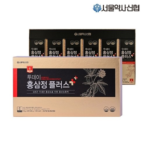 [서울약사신협] 투데이 홍삼정 플러스 60포, 600g, 1개