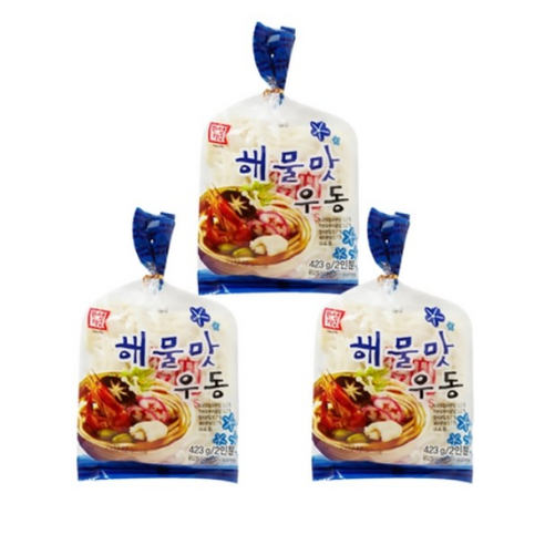 한성기업 해물맛 우동 423g, 7개 백봉장수우동