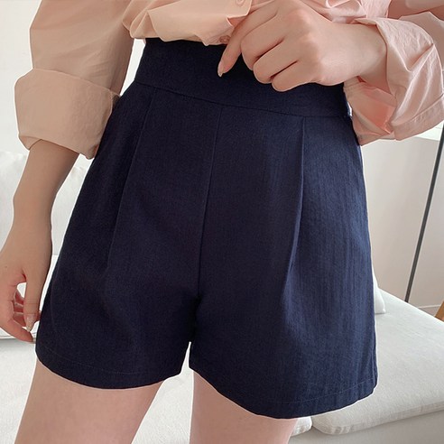 티데일리 시원 핀턱 밴딩 숏팬츠 여성용 a라인 빅사이즈 반바지