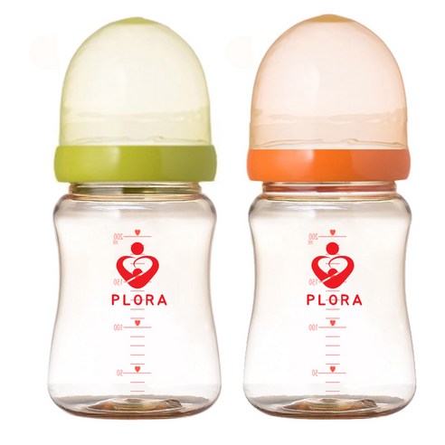 플로라(plora) 150ml(PP) 200ml(PPSU) 300ml (PPSU)프리미엄 젖병1+1 유두실감젖꼭지 젖병