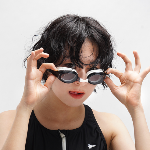 하비터틀 미러수경 V2 김서림방지 스윔고글, 1개, 블랙