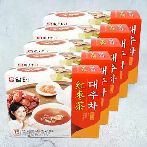 담터 대추차 플러스, 15g, 15개입, 5개