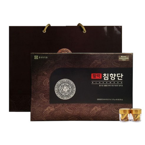 종근당 황제 기력 홍삼 녹용 침향환 3.75g x 60환 + 쇼핑백, 1개