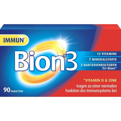 [독일 내수 정품] (비온) BION 3 Tabletten 90St