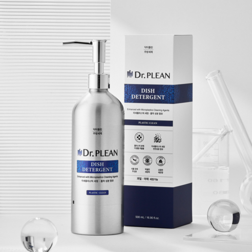 닥터플린 천연주방세제 500ml EM세제 과일세척 미세플라스틱 세정 제거