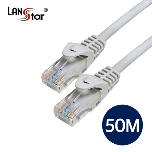 라인업시스템 UTP CAT.6 다이렉트 랜 케이블 50M, 그레이, 1개
