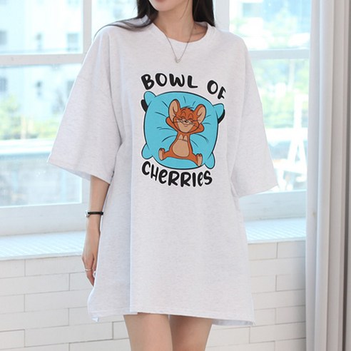 루나샵의 보울제리박스 티셔츠 여성패션