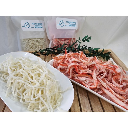 어부의설레임 일미 진미채 오징어채 오징어실채 백진미 홍진미 300g, 백진미채300g, 1개