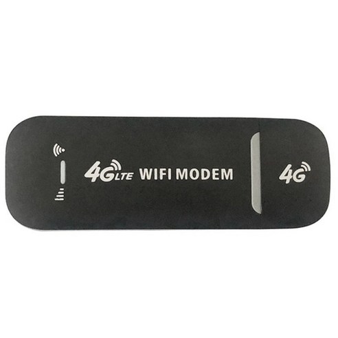 150Mbps 4G LTe USB 모뎀 어댑터 무선 USB 네트워크 카드 범용 무선 모뎀 4G WiFi 라우터, 하나, 검정