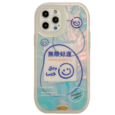 iPhone 13 13peomax 12 12pro 11 텍스트 레이저 둥근 모서리 낙하 방지 전화 케이스