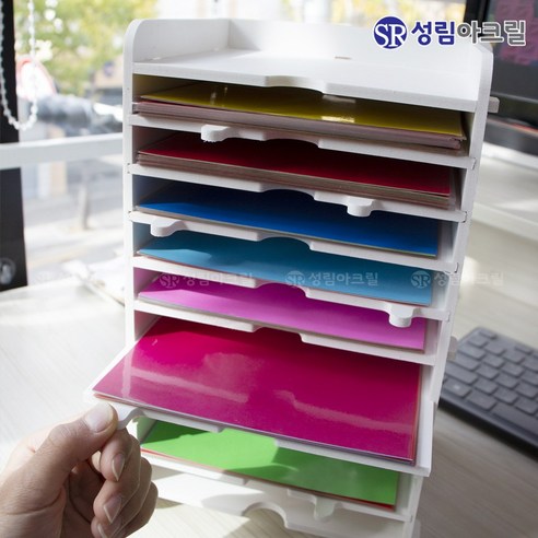 성림 아크릴 DIY 색종이 진열대: 컬러풀한 작업 공간을 위한 완벽한 솔루션