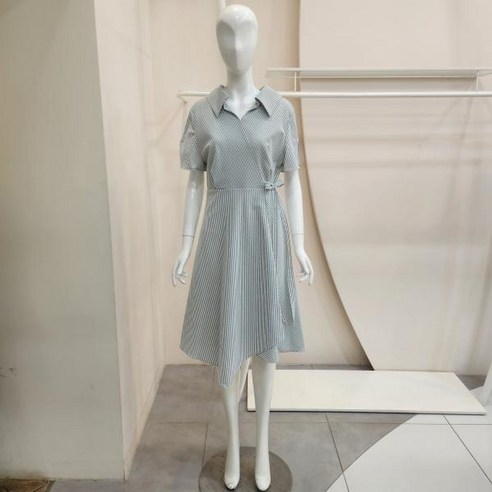 JJ지고트 패치 포켓 스트링 배색 원피스 GN6P0OP25