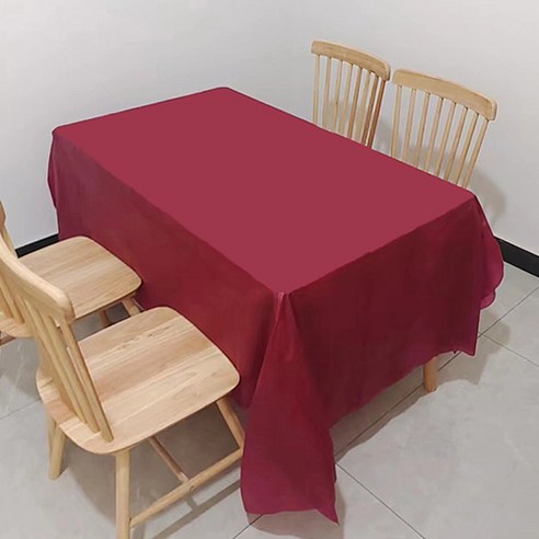 상상크루 무지 파티 테이블보, 와인, 2개