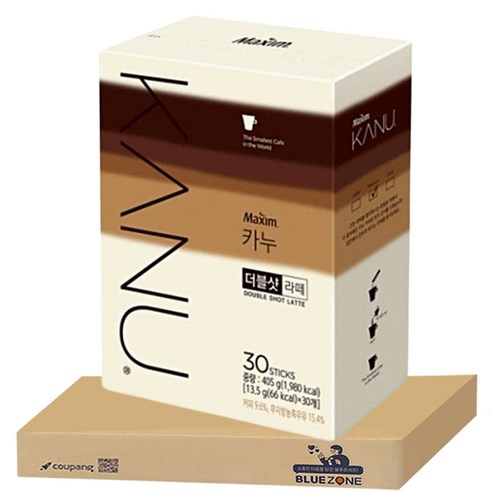 블루존 카누 더블샷 라떼 30개입 1개, 13.5g