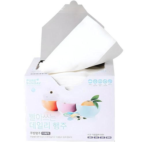 퓨어썬데이 빨아쓰는 데일리 행주, 50개입, 1개