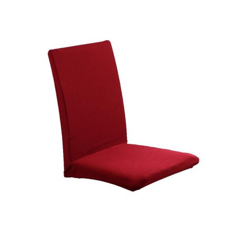 스트레치 이동할 수 있는 빨 수 있는 짧은 식사 의자 보호대 덮개 좌석 덮개 Slipcover 8개의 색깔, 카민, 설명