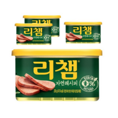 리챔 자연 레시피 햄통조림, 200g, 24개