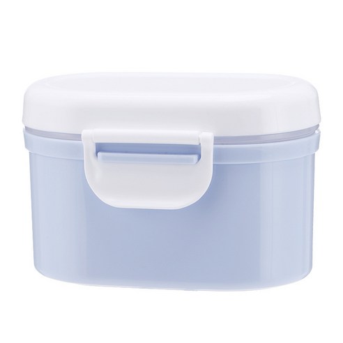 휴대용 포뮬러 디스펜서 BPA 프리 분유 용기 식품 보관 사탕 과일 상자 여행용 스낵 용기, 블루 S, 플라스틱
