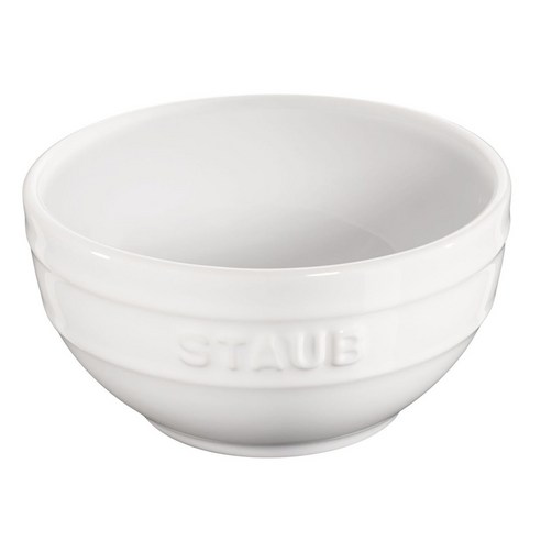 스타우브 세라믹 라운드 보울 12cm 퓨어 화이트 Staub, 1개 비알레띠뉴브리카모카포트2컵